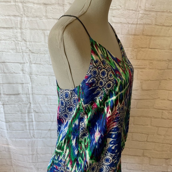 4/$30 🌿 F21 | Blue & Green Multicolour Tank Top - Picture 5 of 9